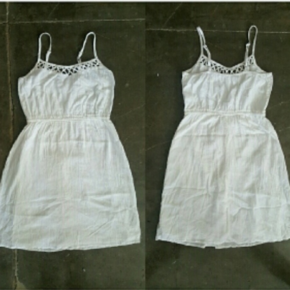 White Country Inspired Cotton Dress
